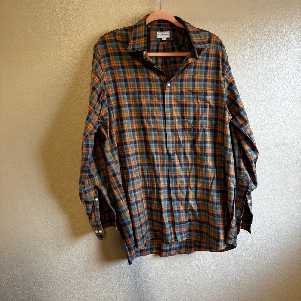 MAUS AND HOFFMAN Plaid Button-Up Shirt
